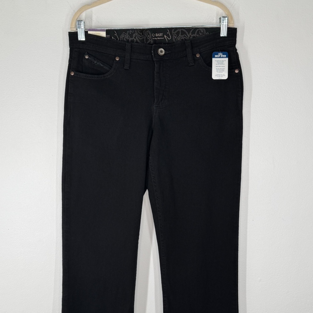 NWT Wrangler Q Baby Black Boot Cut Jeans Women’s Size 9/10 Tall - Picture 2 of 10